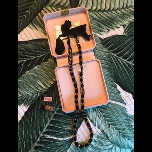 Juicy Couture black and gold chain necklace